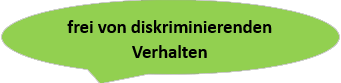 frei von diskriminierenden Verhalten